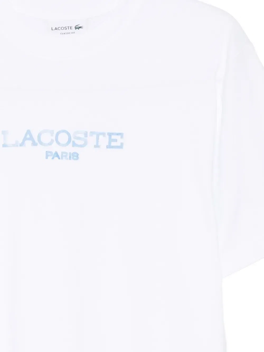 Футболка с короткими рукавами и логотипом Lacoste, белый — фото 3