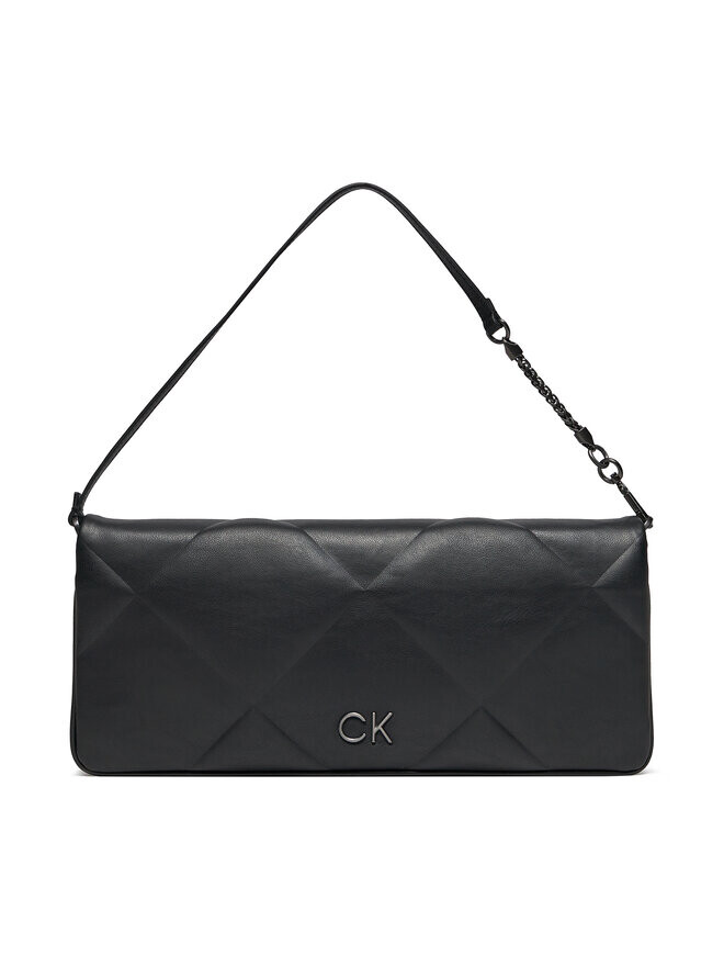 

Классическая сумка Re-Lock Quilt Wristelet Clutch Calvin Klein, черный