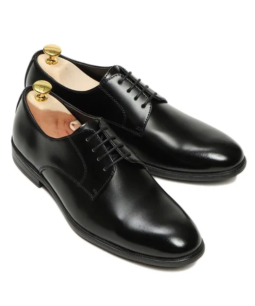 Мужские кожаные туфли LUGG NAGG 4-Eye Plain Toe чёрные