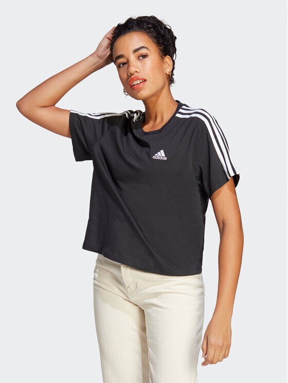 

Свободная футболка Adidas, черный