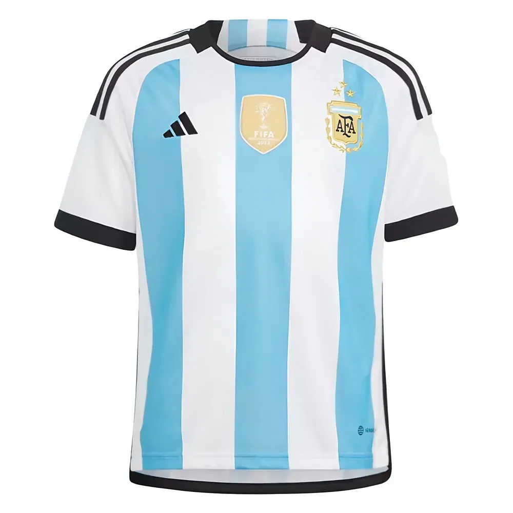 Футболка Argentina 2022 World Cup Winners Home - J Alvarez 9, синий — фото 3