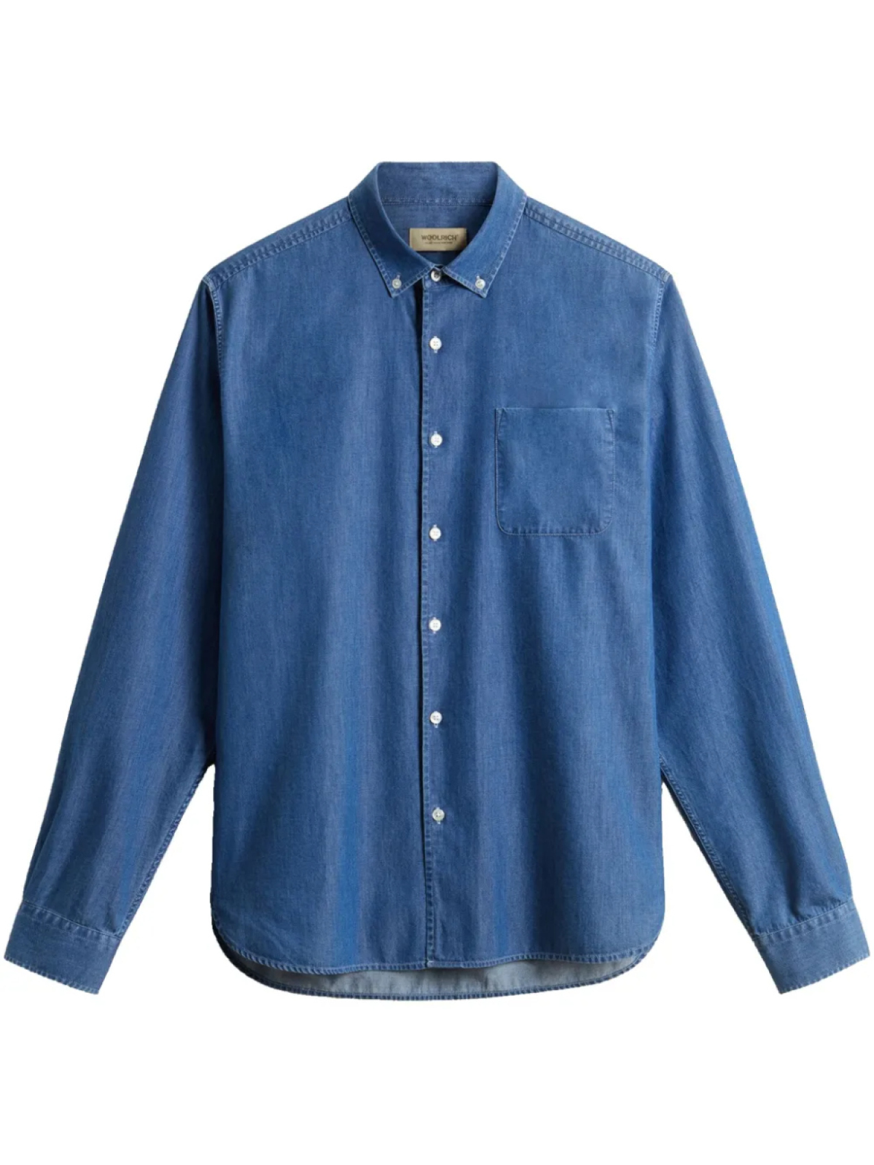 

Рубашка из хлопка Woolrich, синий