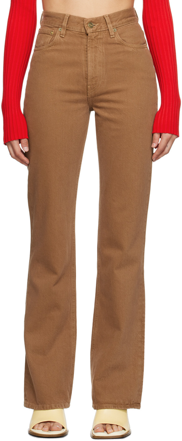 

Коричневые джинсы Le Chouchou Le De Nmes Jacquemus