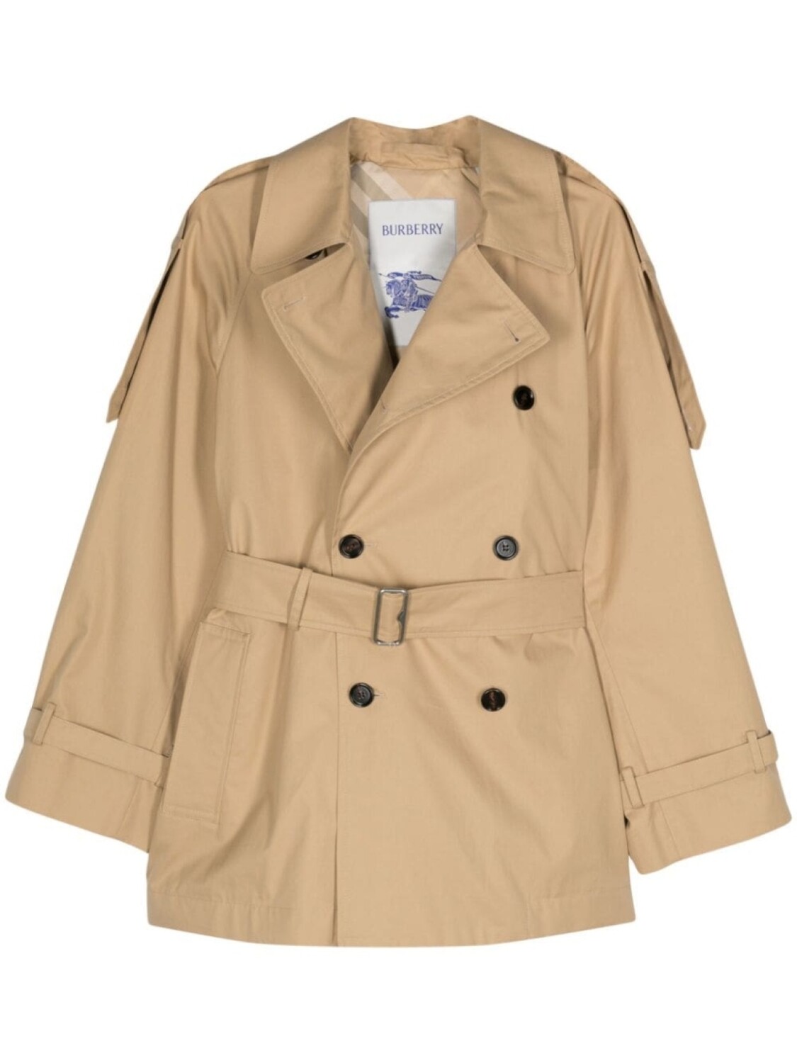 

Непромокаемый тренч Burberry, нейтральный цвет