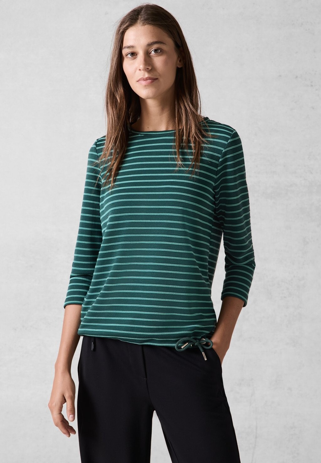 

Топ с длинными рукавами STREIFEN Cecil, цвет Mottled Dark Green