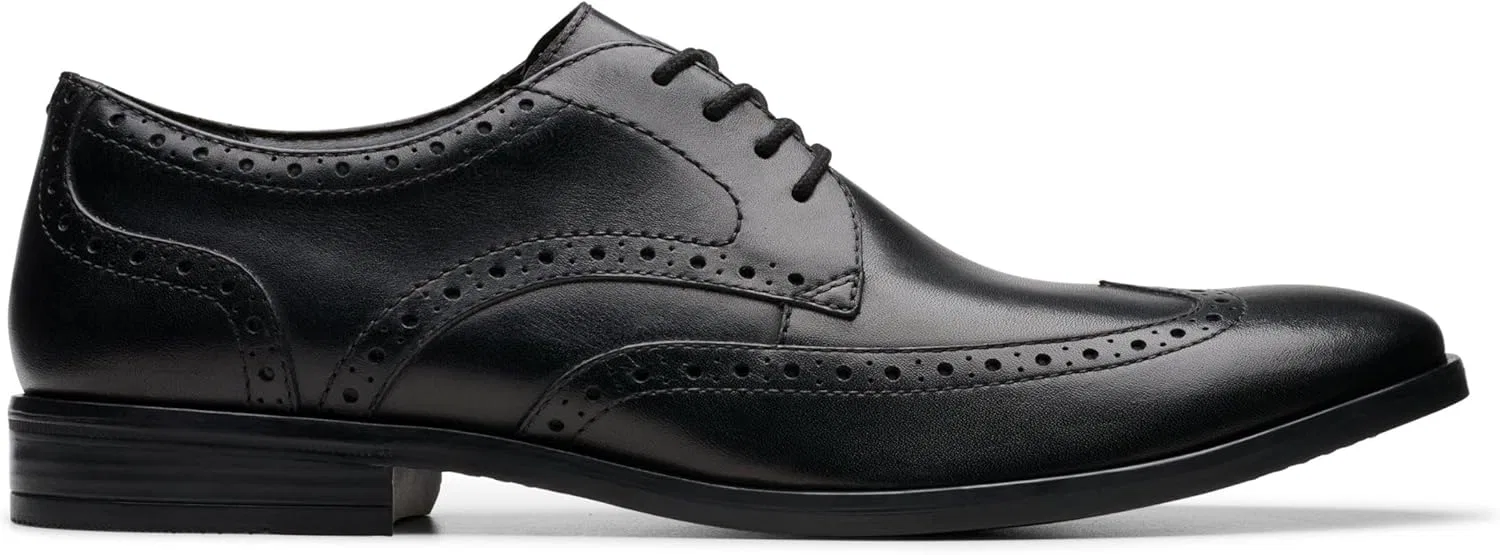 Мужские туфли Clarks Brandon Limit, Black (Black Leather) — фото 2