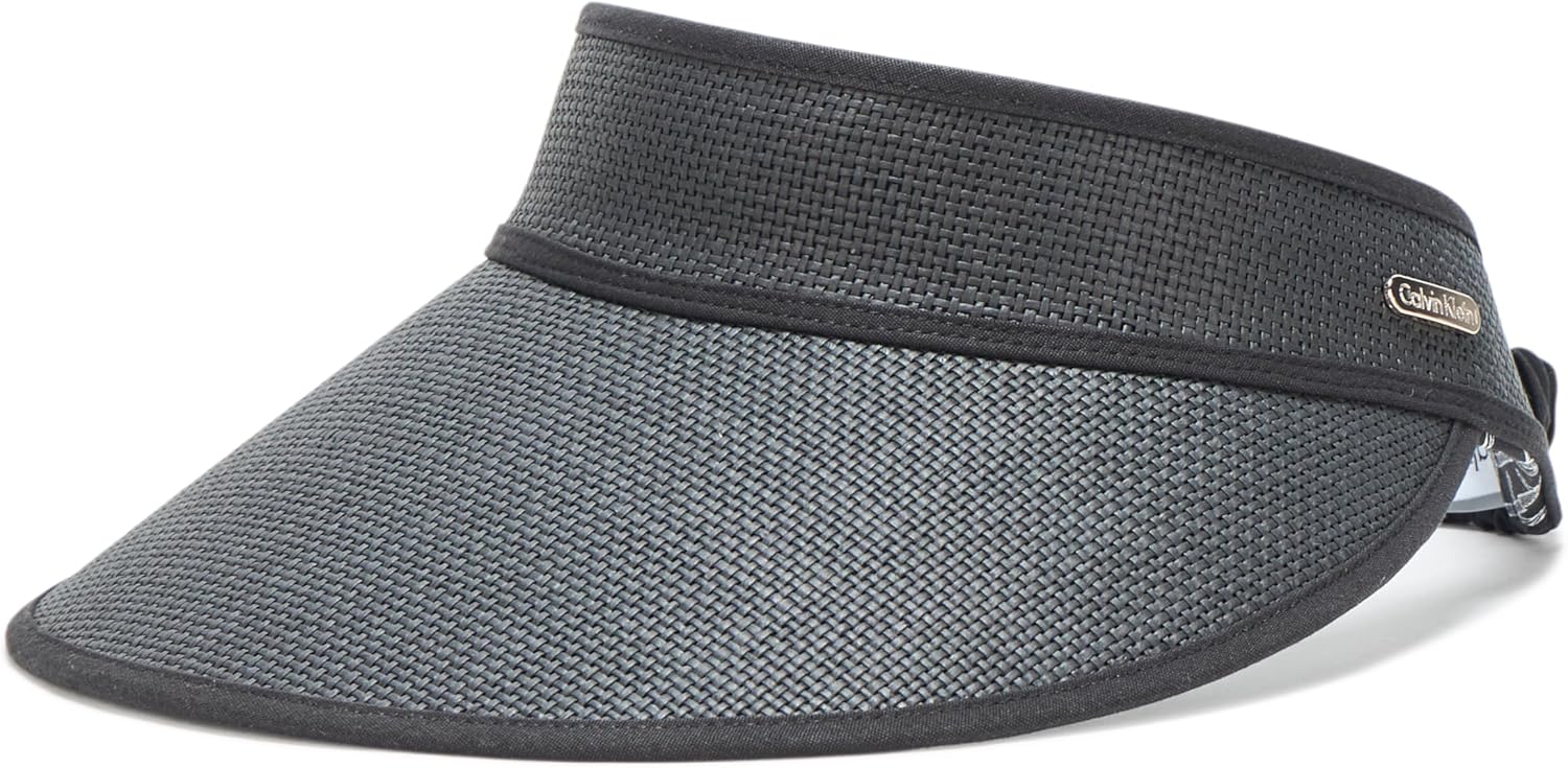 

Женская широкополая соломенная шляпа Calvin Klein, Black