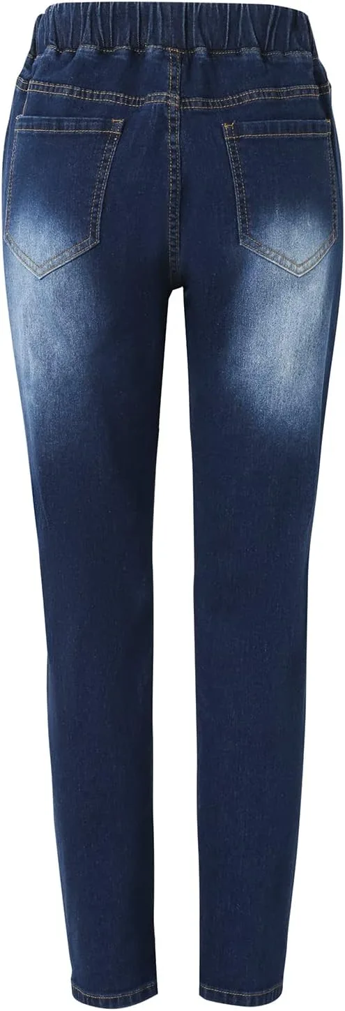 Женские рваные джинсы скинни Slim Fit — фото 2