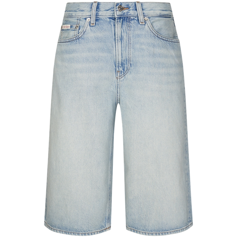 

Женские джинсовые шорты Calvin Klein, sld-denim светло-синий