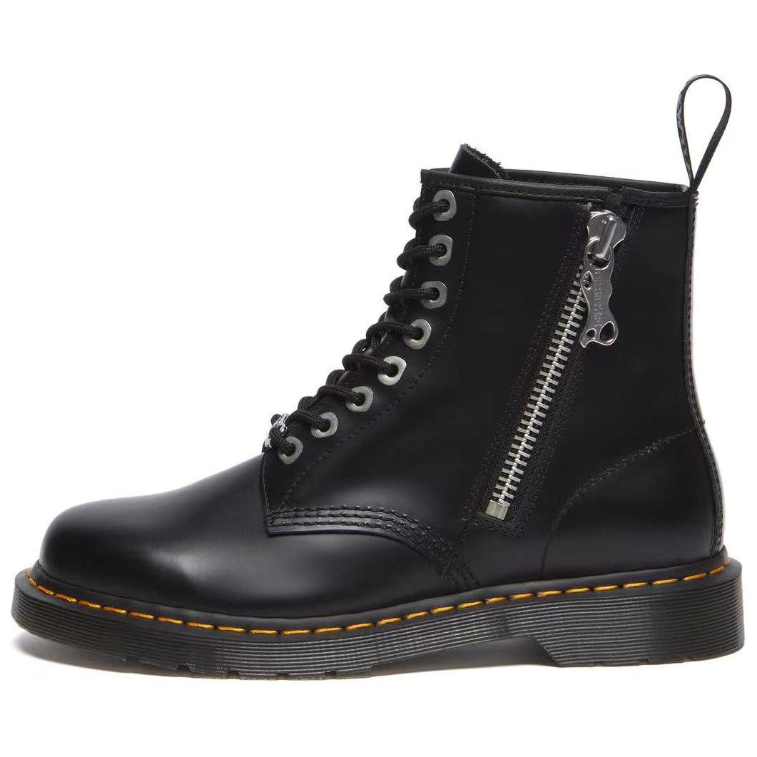 Dr.Martens Ботинки 1460 Zip Black Polished Smooth Crew Martin Boot Unisex Black