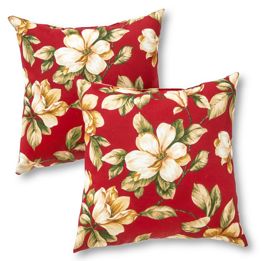 

Greendale Home Fashions, 2 шт. Квадратные декоративные подушки для улицы, цвет Roma Floral