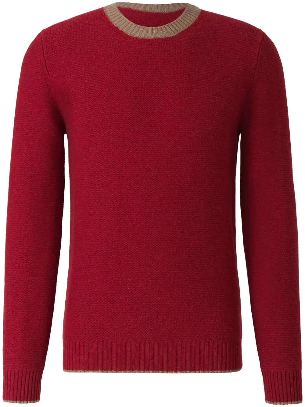 

Свитер с контрастной отделкой Luigi Borrelli, красный