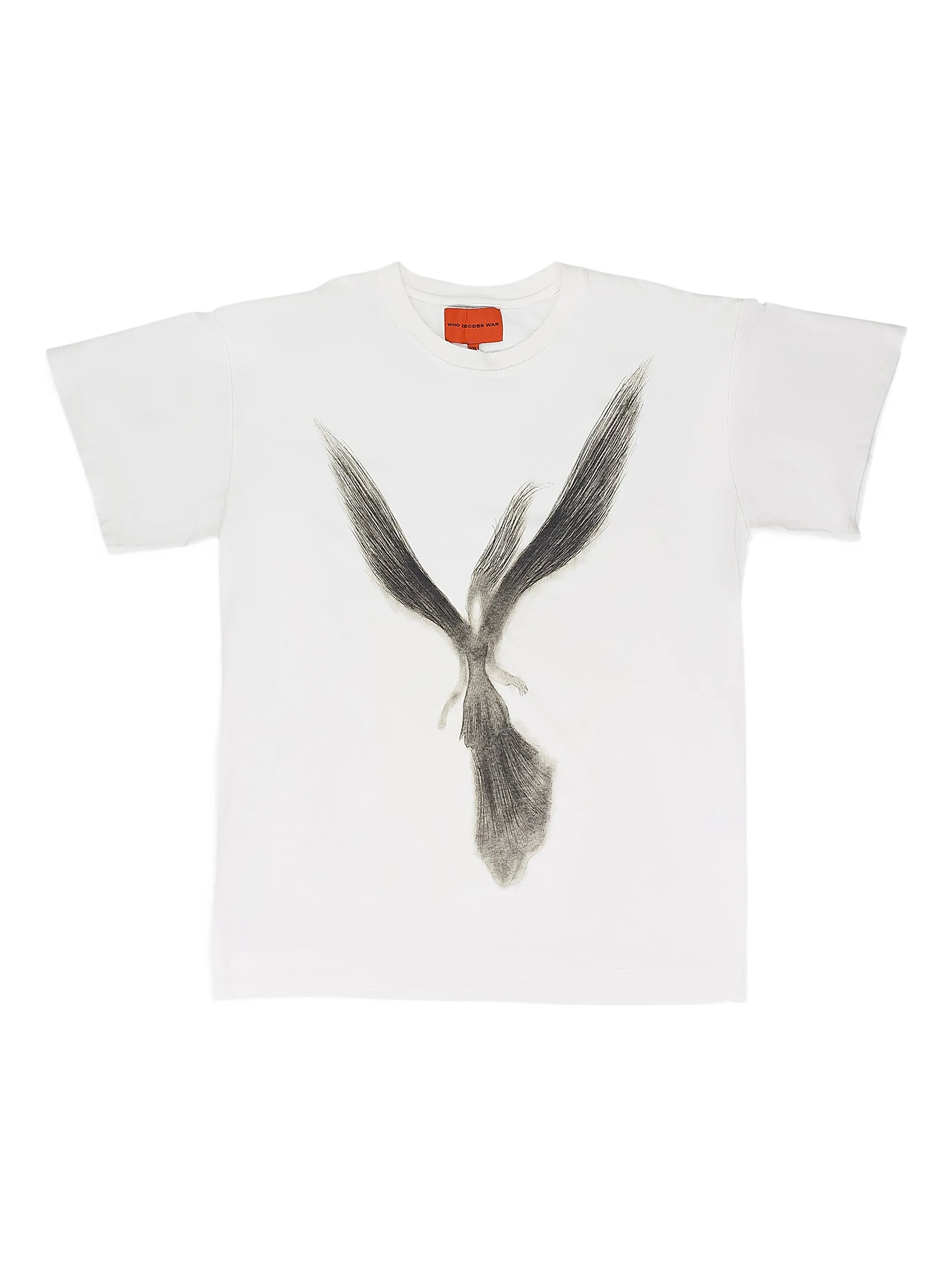 

Футболка с графичным принтом Who Decides War, белый