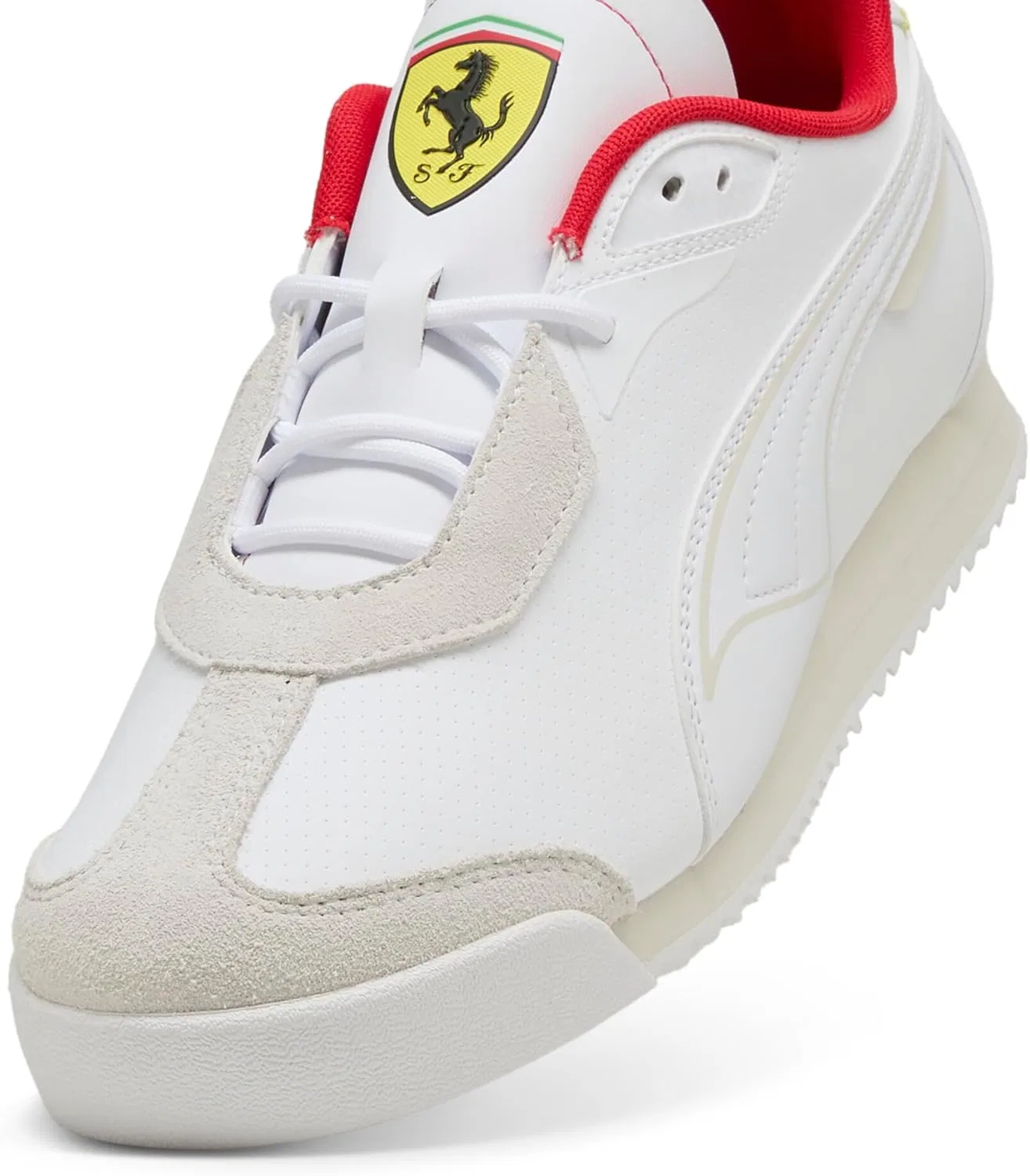 Кроссовки Puma Herren Scuderia Ferrari Roma ShoesPUMA Herren Scuderia Ferrari Roma Schuhe, weiß, Größe 45, White Opulent Garden — фото 2