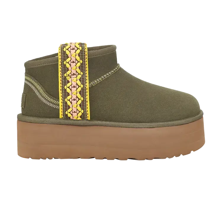Кроссовки UGG Wmns Classic Ultra Mini Platform, зеленый