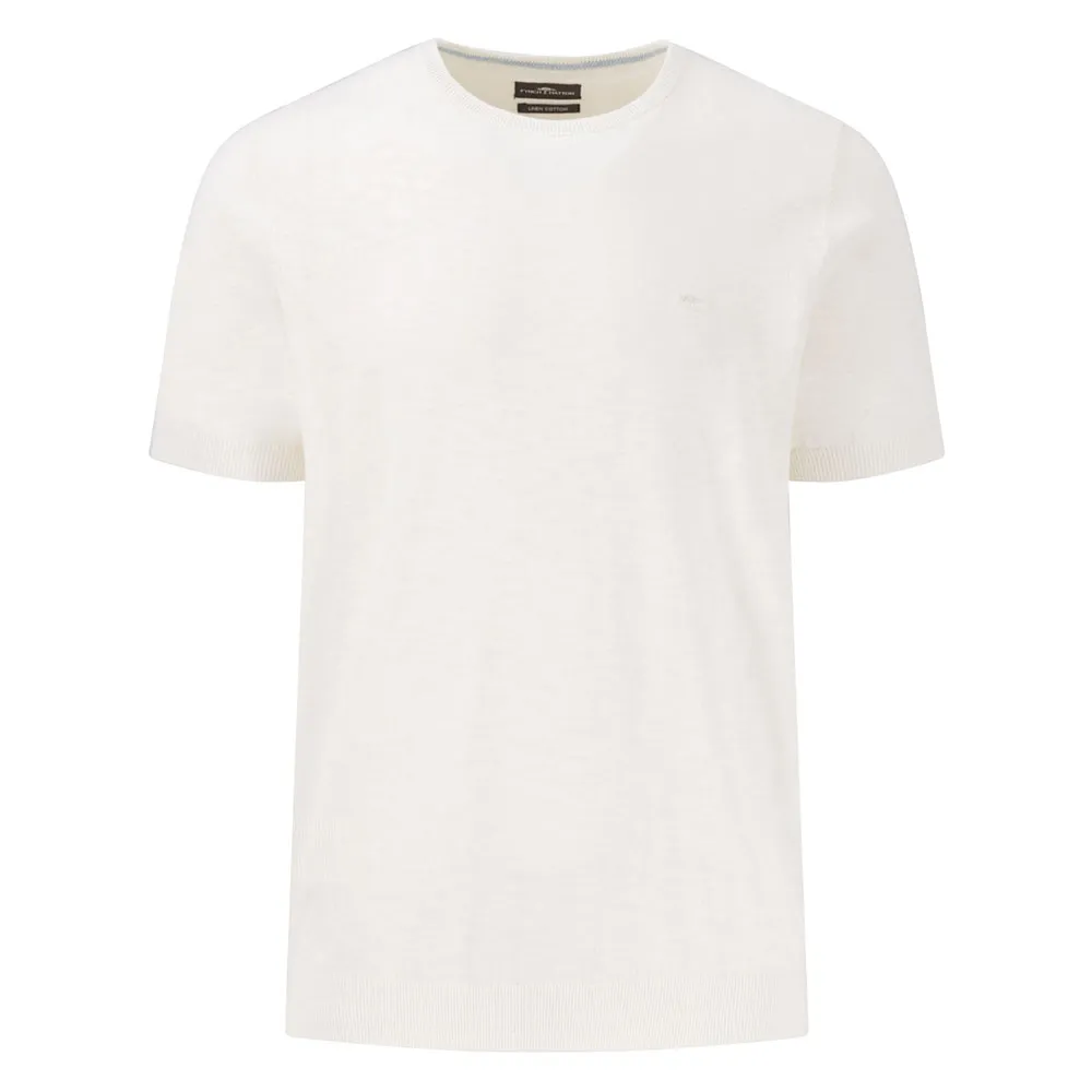 

Свитер Fynch Hatton Cotton Linen Shortsleeve, белый