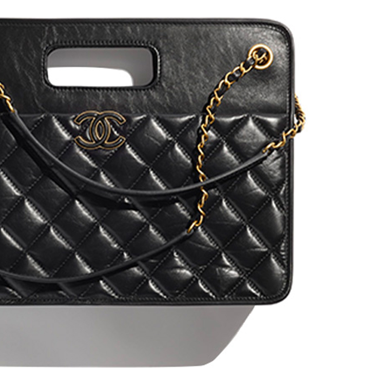CHANEL Повседневная сумка через плечо из состаренной телячьей кожи — фото 3