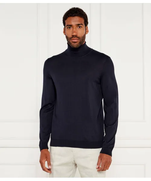 

Шерстяная водолазка Musso-p Slim fit Boss, синий