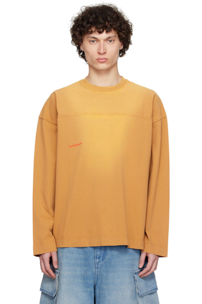 

Оранжевая футболка с длинным рукавом JW Anderson