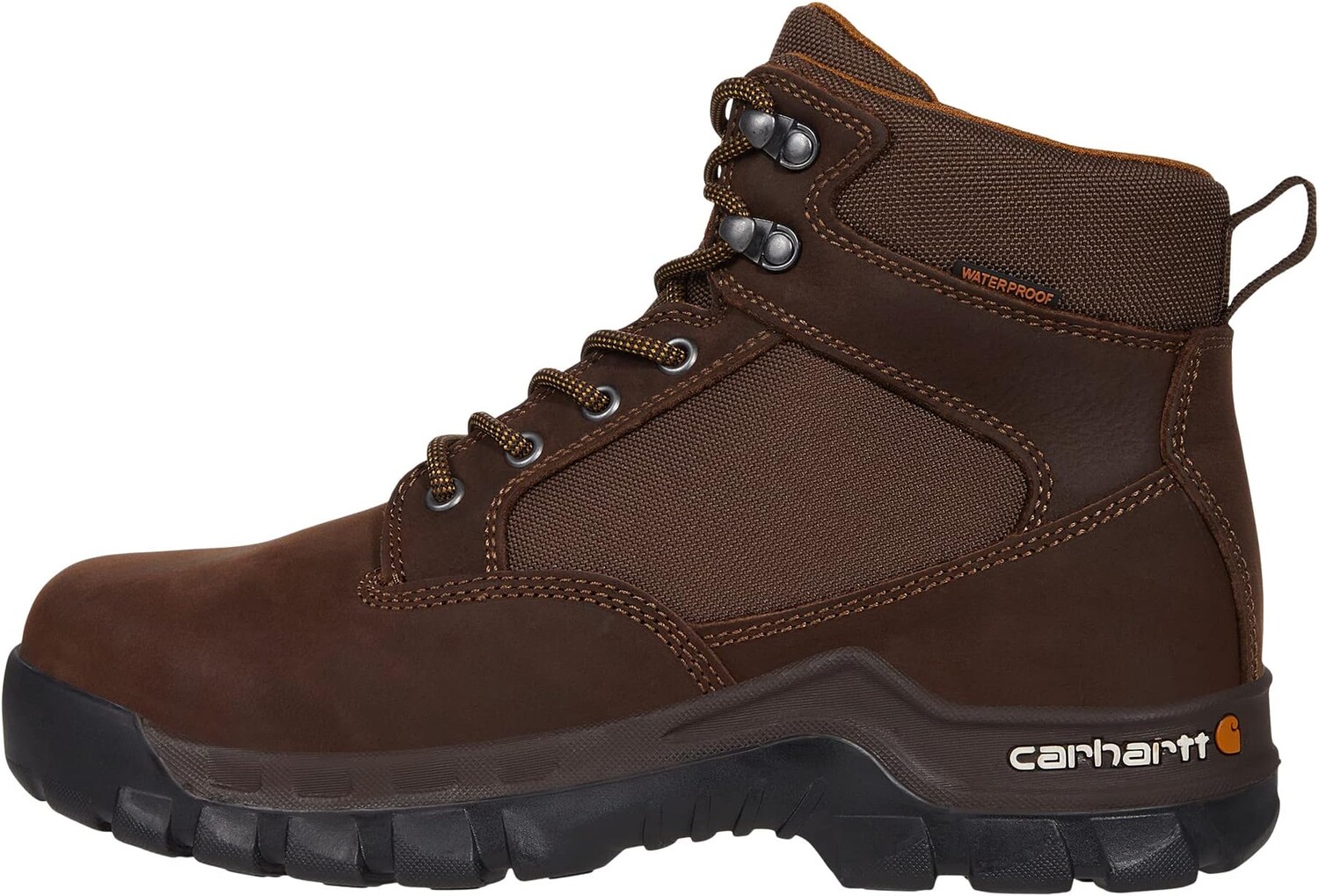Рабочая обувь водонепроницаемая со стальным носком Rugged Flex 6" Waterproof Steel Toe Carhartt, цвет Chocolate Brown Oil Tanned — фото 4