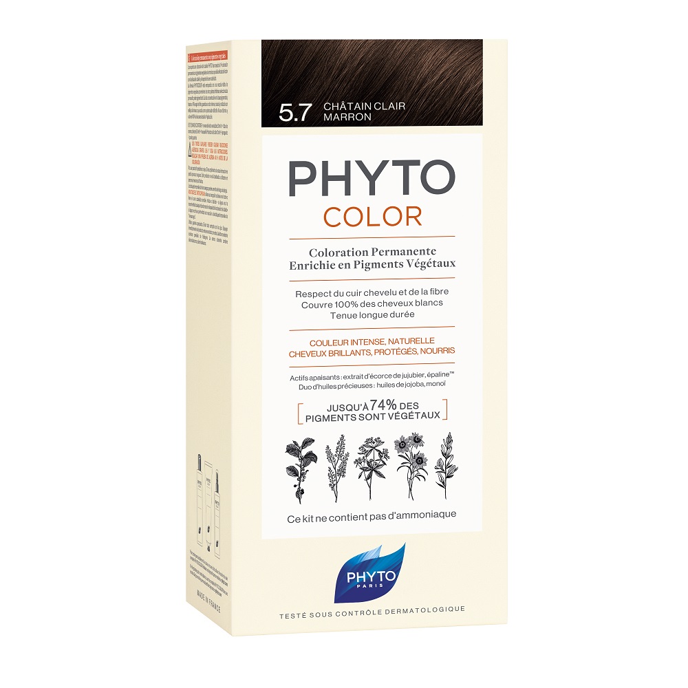 

Краска для волос color hair dye Phyto, цвет nr. 5.7, 112 мл