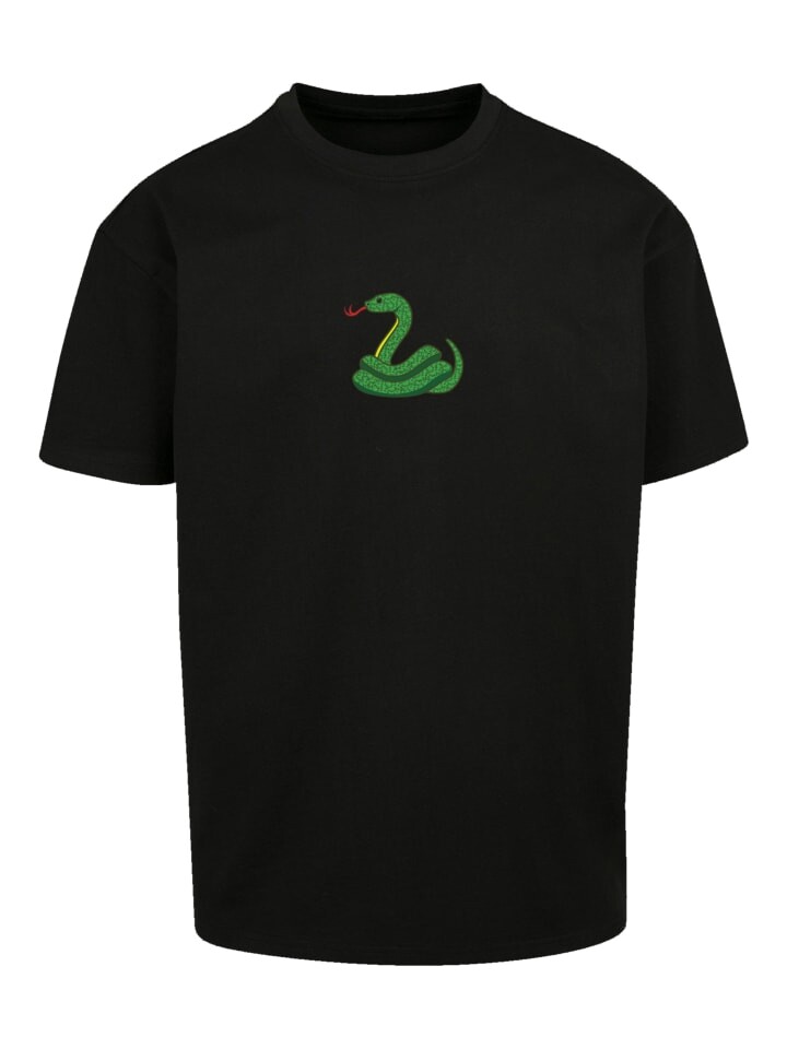 

Футболка emoji couture Heavy Oversize T-Shirt Snake sequins, черный