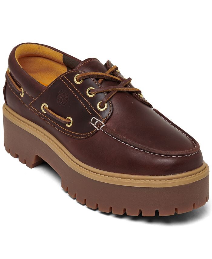 

Женские топсайдеры премиум-класса на платформе Stone Street от Finish Line Timberland, красный