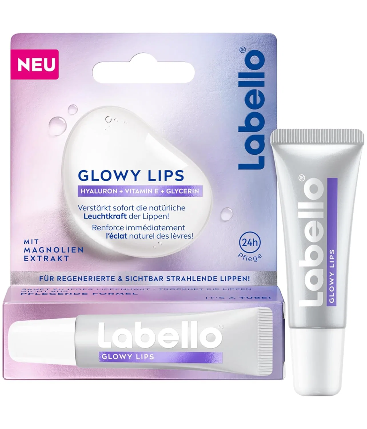 Ультралегкий бальзам для губ «Glowy Lips» от Labello Labello