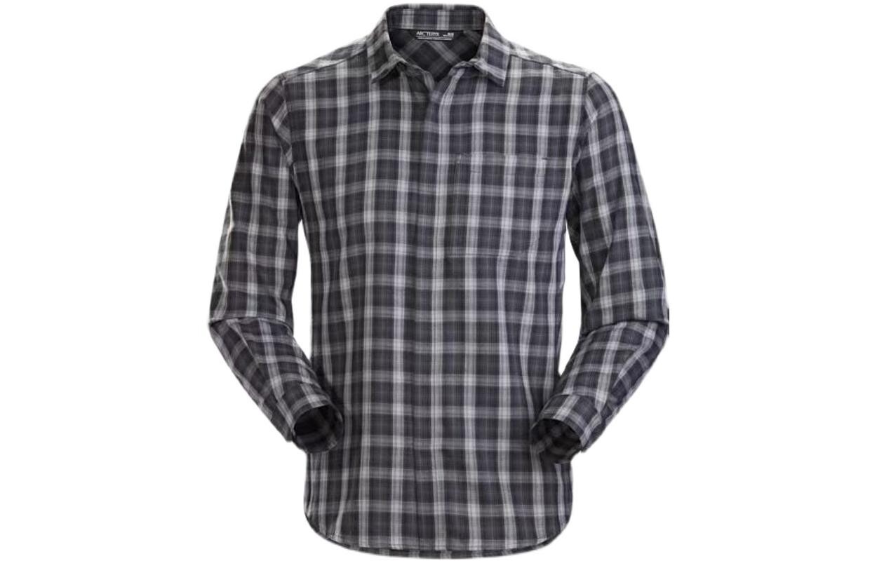 

Мужская рубашка COVERT LT Arcteryx, цвет Grey lattice/Distorted Pixel