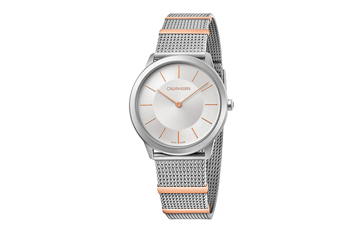 

Calvin Klein Часы CK Quartz Wrist Watch Quartz Movement Stainless Steel Watchband 36mm Silver Dial Unisex, Silver Dial