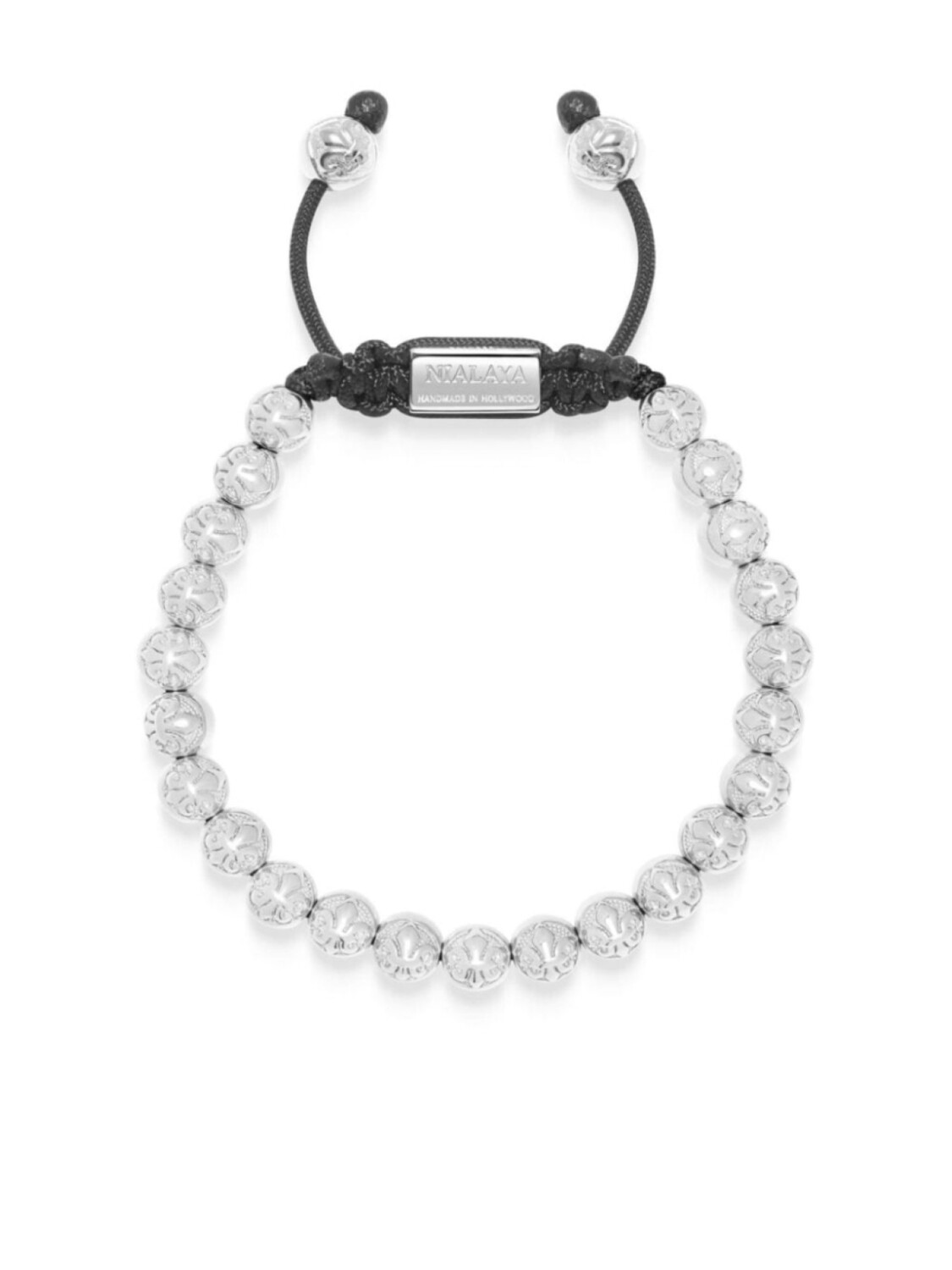 

Браслет из бисера Nialaya Jewelry, серебряный