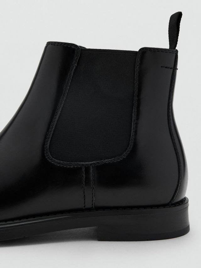 Ботильоны London из искусственной кожи в стиле челси Mango, Black — фото 3