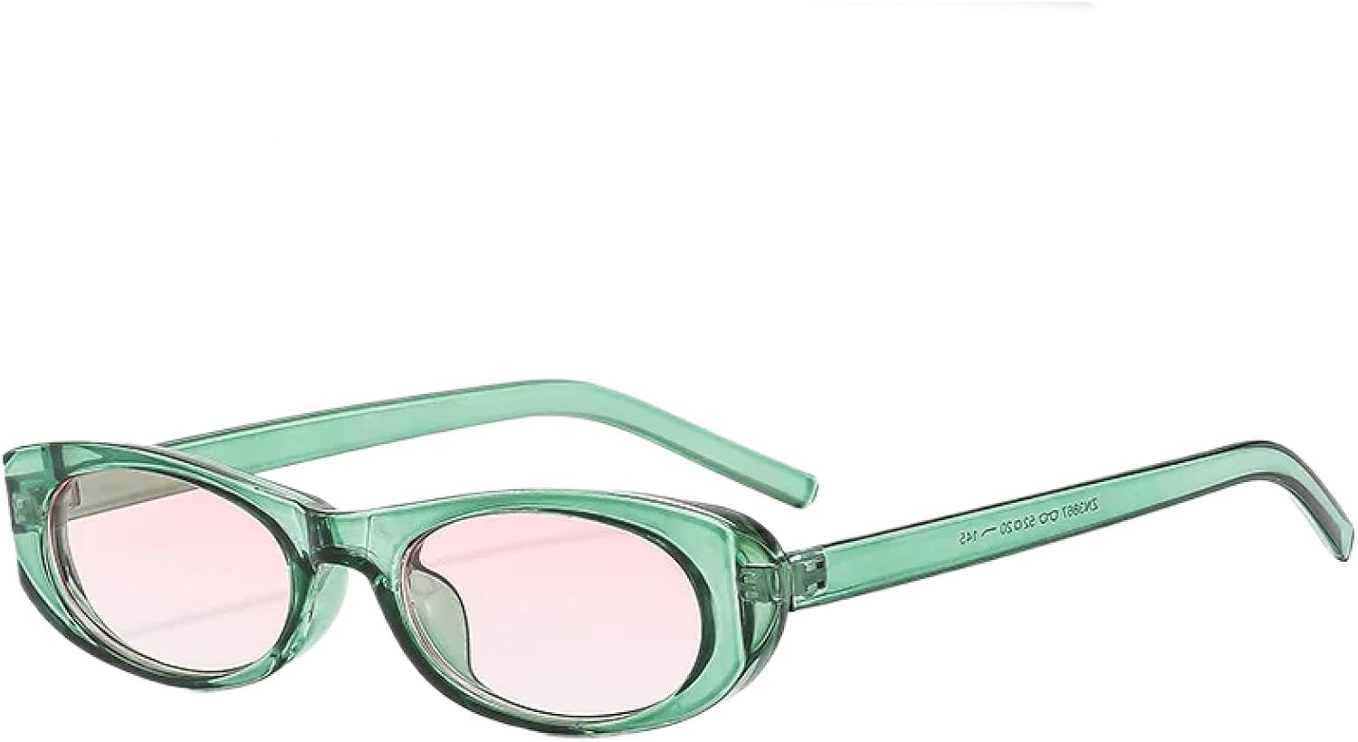 

Солнцезащитные очки с защитой от УФ-излучения UV400 | Маленькая овальная оправа в стиле панк | Для женщин и мужчин, для занятий спортом на открытом воздухе и вождения DSVIGF, Green Pink