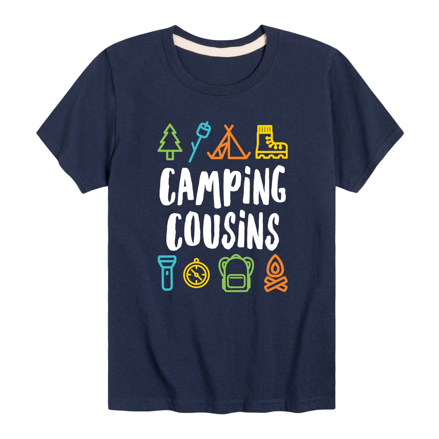 

Футболка Camping Cousins ​​для мальчиков 8–20 лет Licensed Character, синий