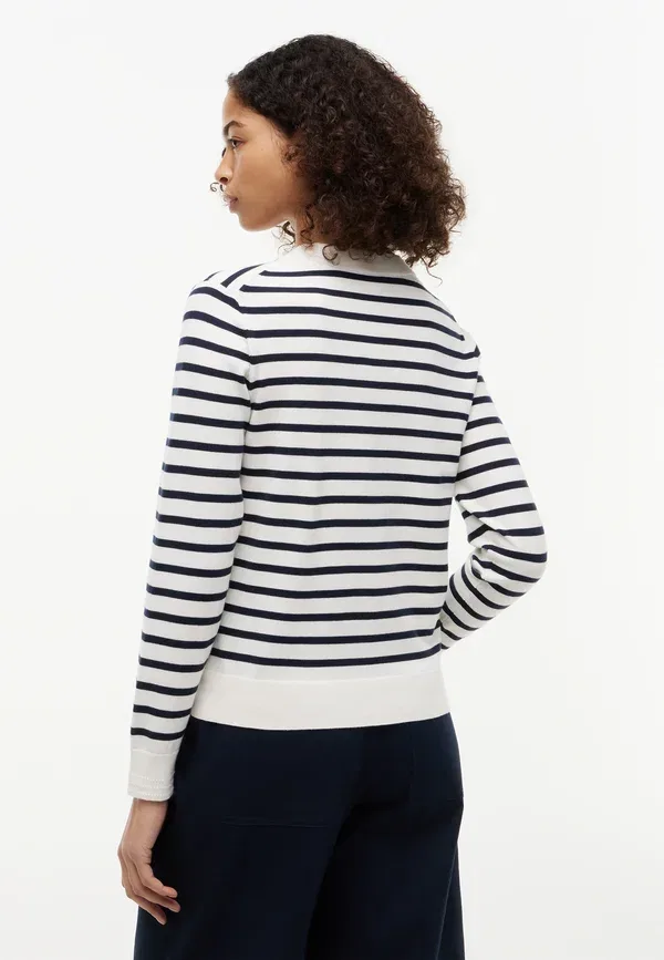 Кардиган Tommy Hilfiger, слоновая кость/тёмно-синий — фото 3