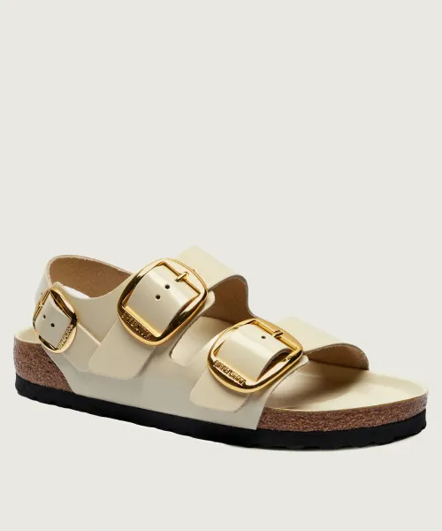 Кожаные сандалии Milan BB Lena Narrow fit Birkenstock, бежевый