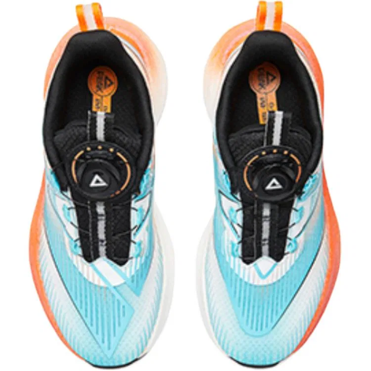 Кроссовки беговые PEAK Fabric Low Top для подростков оранжево-синие — фото 4