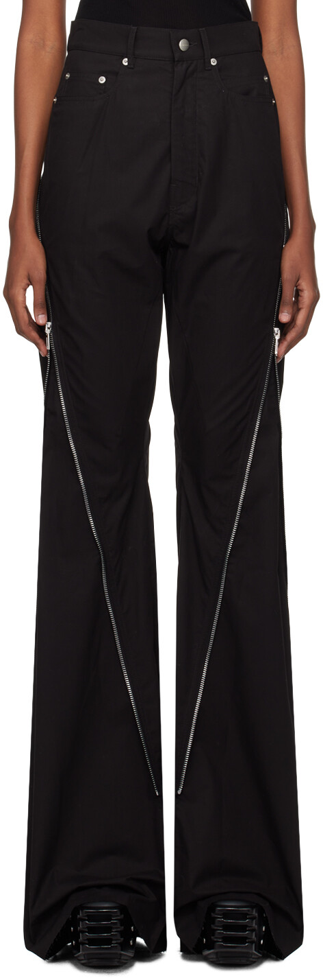

Черные брюки-бананы Bolan Rick Owens, цвет Black