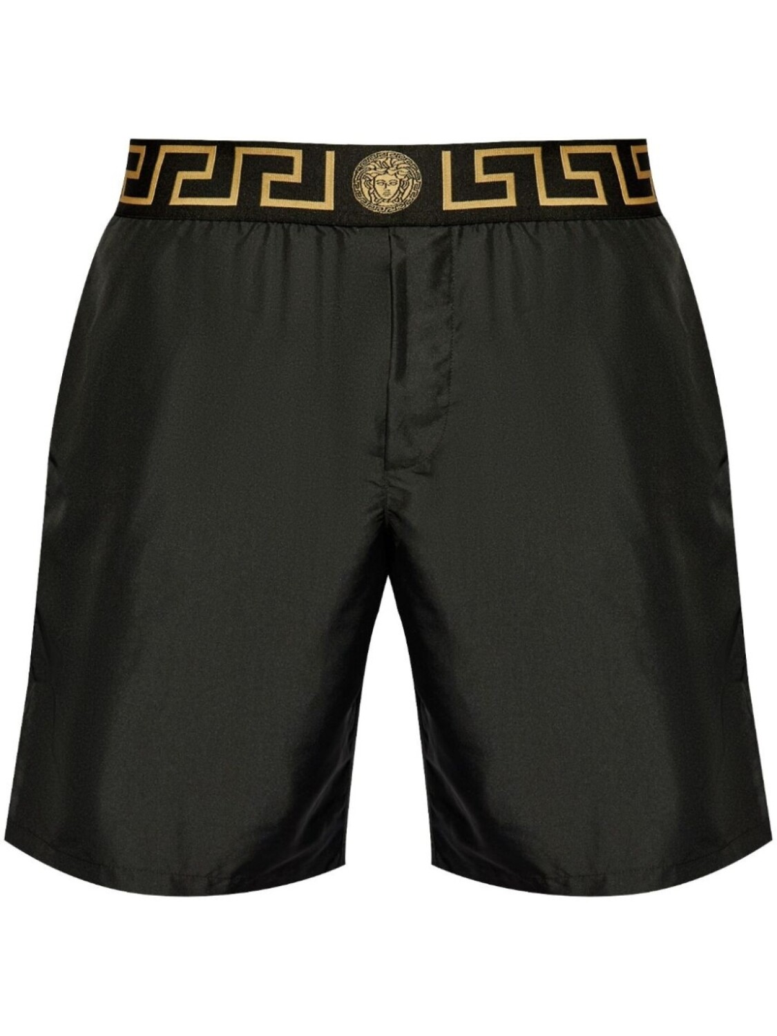 

Versace шорты для плавания с логотипом на поясе, черный