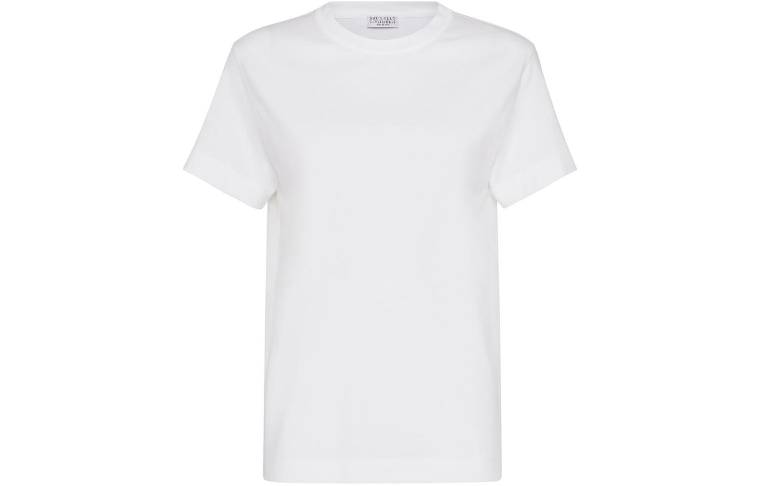 

Футболка с коротким рукавом Brunello Cucinelli, белая