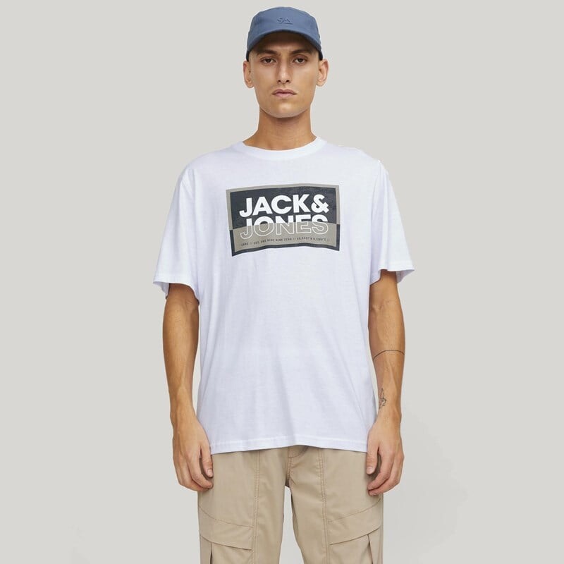 

Мужская футболка jcolagan Jack & Jones, белый