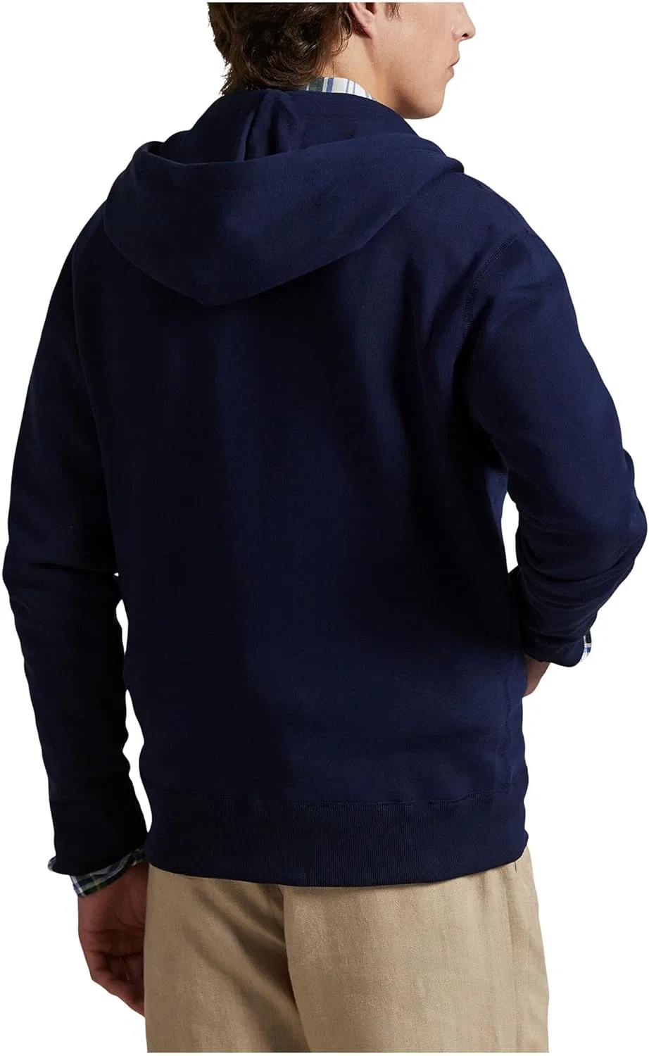 Худи мужское на молнии, флисовое, POLO RALPH LAUREN, цвет Cruise Navy — фото 2
