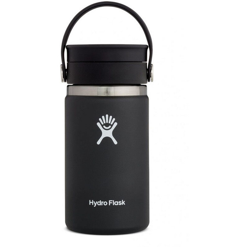 

Изолированная бутылка с гибкой крышкой емкостью 12 унций Hydro Flask, черный