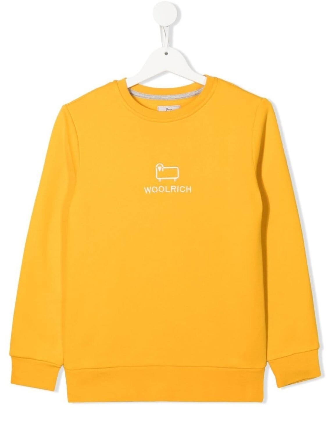 

Woolrich Kids толстовка с вышитым логотипом, желтый