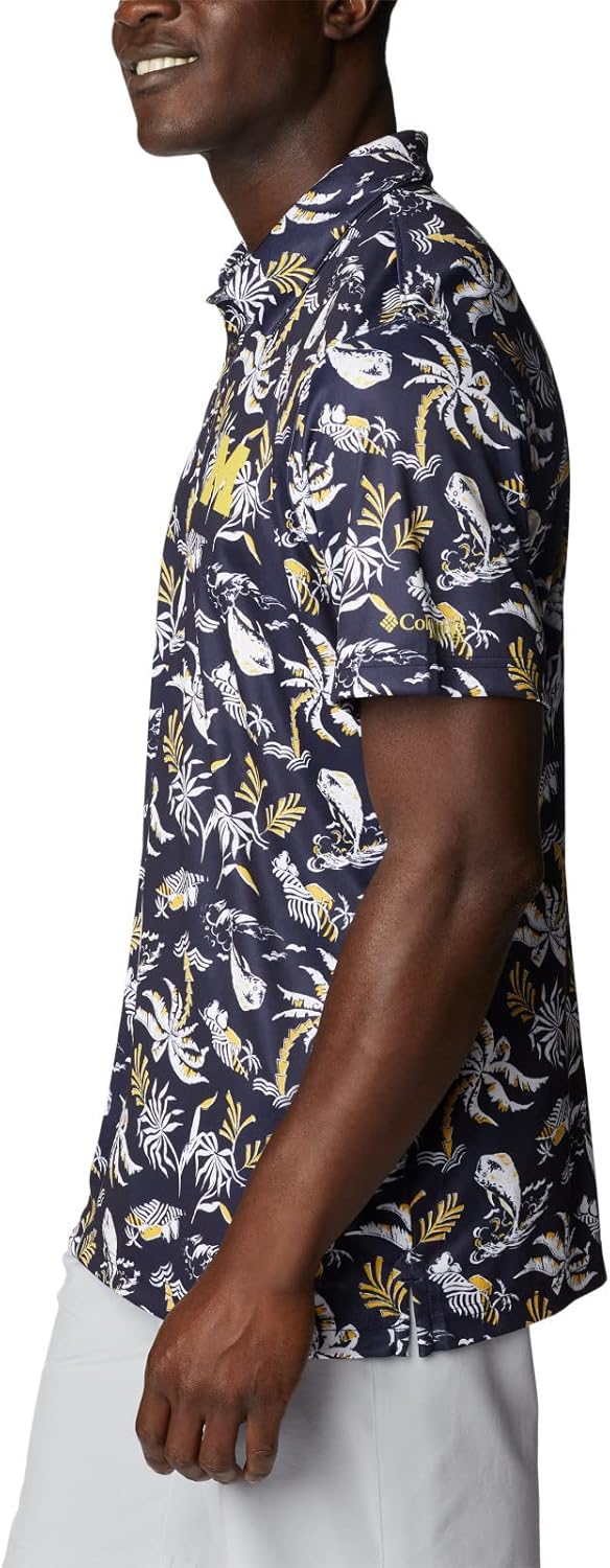 

Мужская поло Columbia Collegiate Super Terminal Tackle, Um - Collegiate Navy Dorado Isle Print, Синий, Мужская поло Columbia Collegiate Super Terminal Tackle, Um - Collegiate Navy Dorado Isle Print