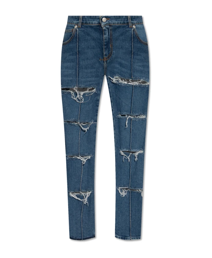 

Порванные джинсы Alexander Mcqueen, синий