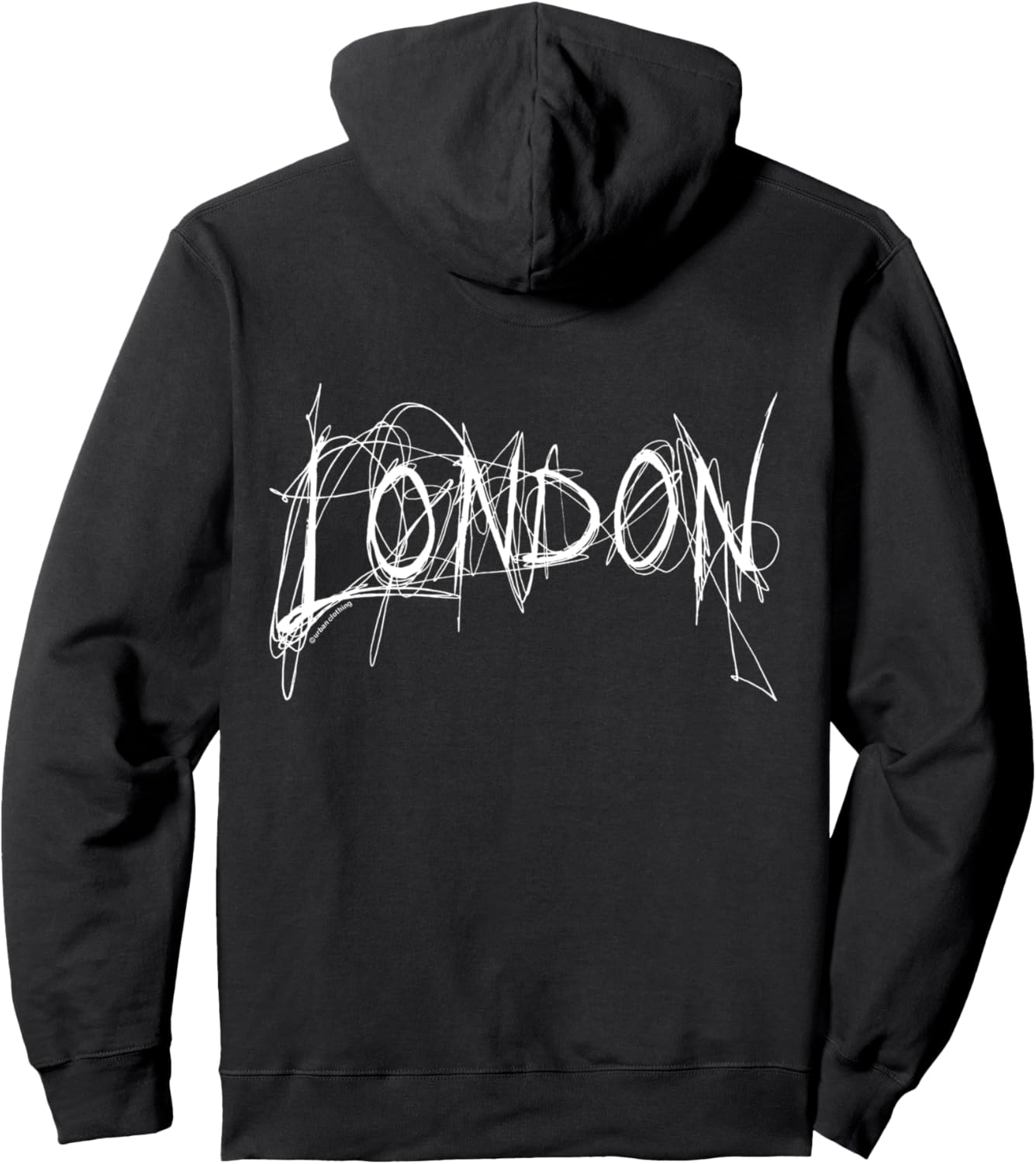 

Худи с трафаретным рисунком в стиле граффити Лондона London Calling, черный