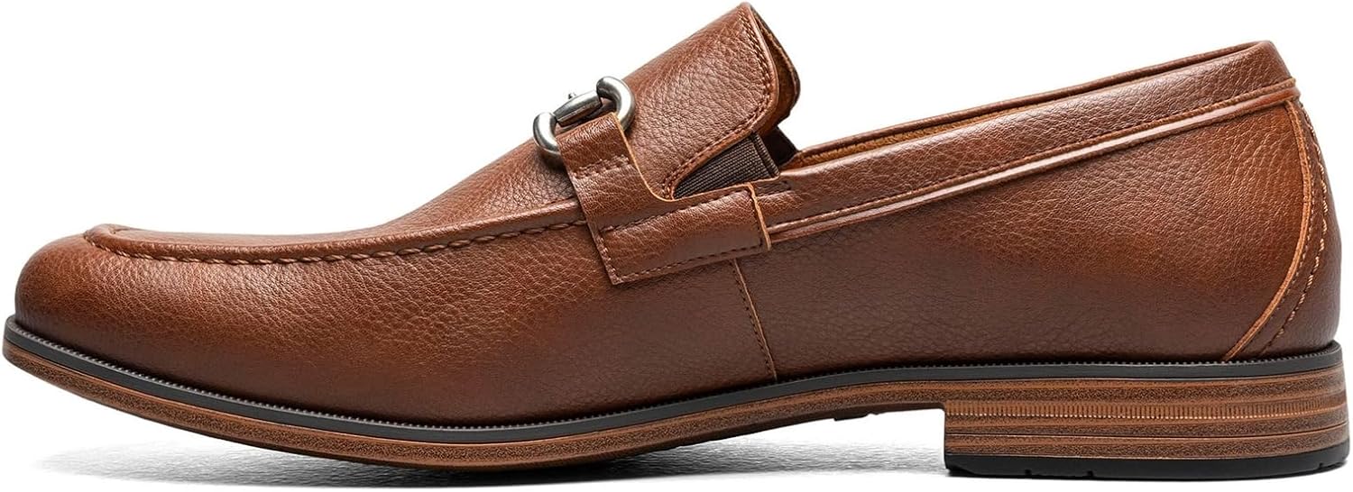 Мужские лоферы Stacy Adams Richmont Moc Toe без застежки, Cognac Tumble — фото 4