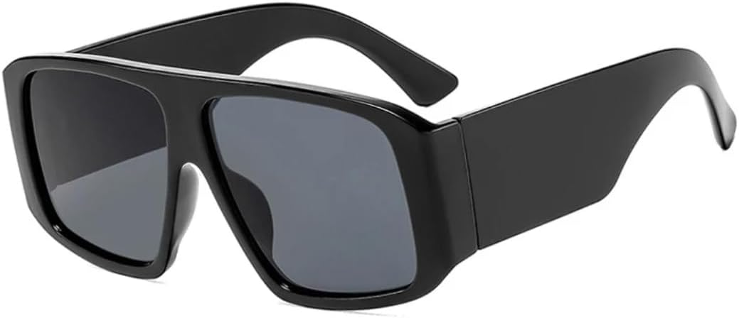 

Солнцезащитные очки с защитой UV400 | Прозрачные градиентные широкие дужки в стиле панк | для женщин и мужчин, для занятий спортом на открытом воздухе и вождения DSVIGF, C1-black Black