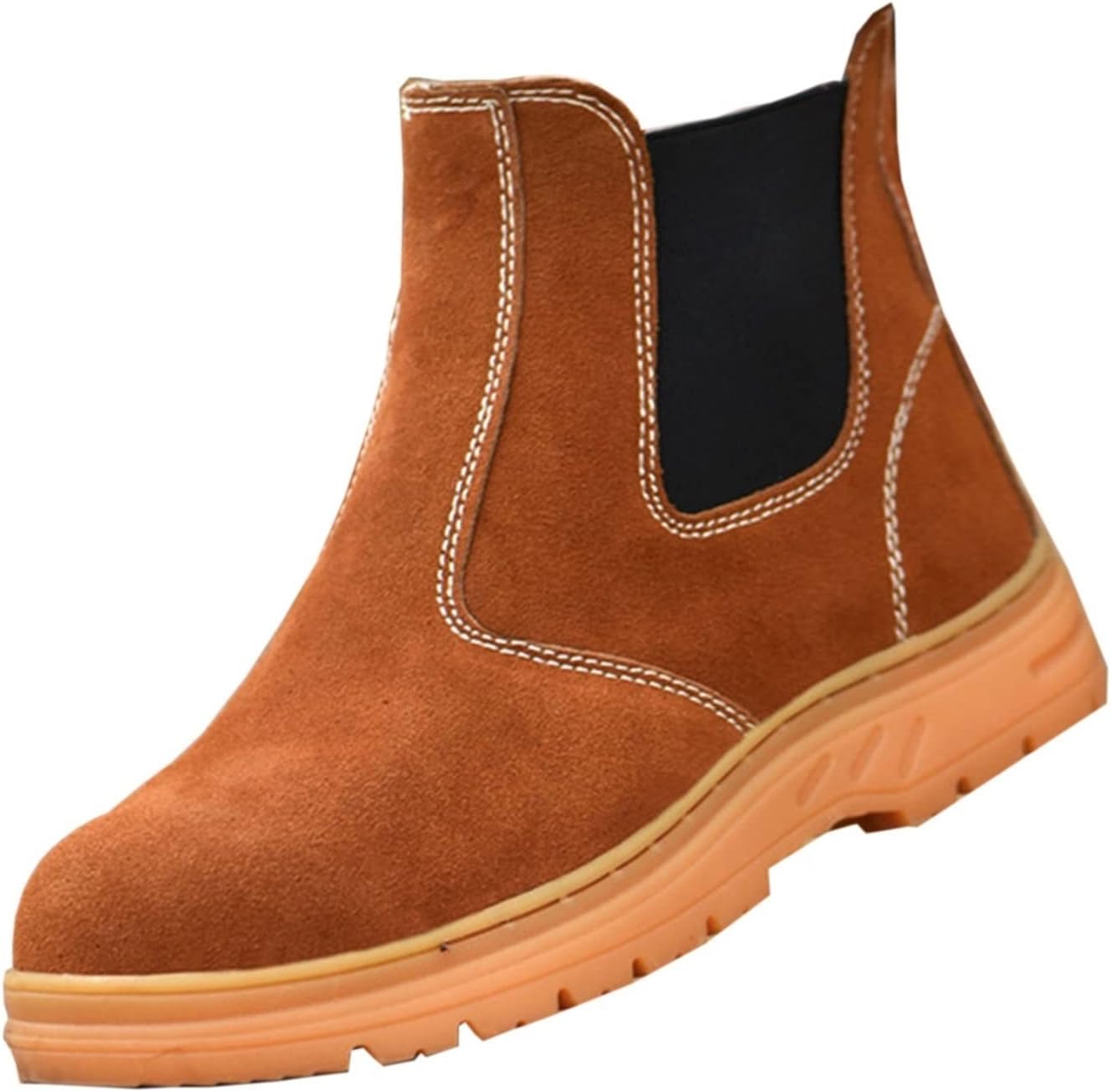 

Защитная обувь для мужчин, кроссовки, строительные ботинки для женщин со стальным носком (Цвет: желтый, Размер: 6 US) Hisxus